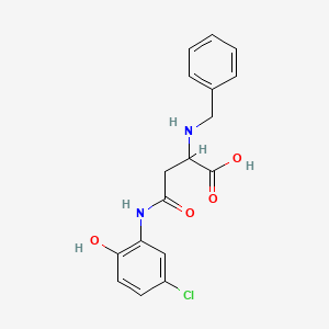 2-(Benzylamino)-4-((5-chloro-2-hydroxyphenyl)amino)-4-oxobutanoic acid