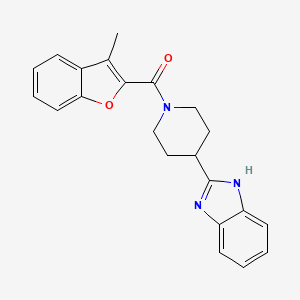 [4-(1H-benzimidazol-2-yl)piperidin-1-yl](3-methyl-1-benzofuran-2-yl)methanone