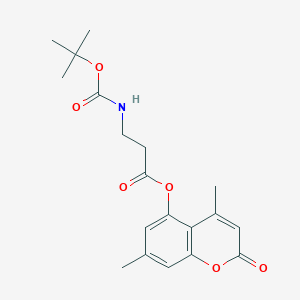 4,7-dimethyl-2-oxo-2H-chromen-5-yl N-(tert-butoxycarbonyl)-beta-alaninate