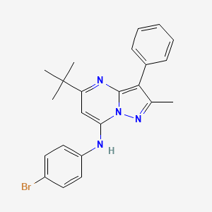 N-(4-bromophenyl)-5-tert-butyl-2-methyl-3-phenylpyrazolo[1,5-a]pyrimidin-7-amine