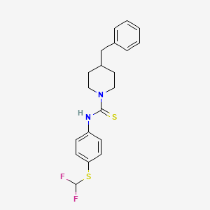 4-benzyl-N-{4-[(difluoromethyl)sulfanyl]phenyl}piperidine-1-carbothioamide