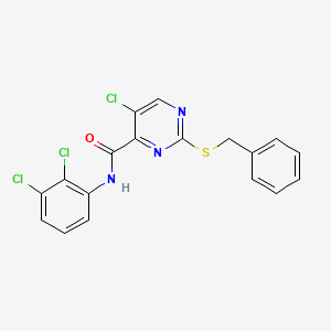 2-(benzylsulfanyl)-5-chloro-N-(2,3-dichlorophenyl)pyrimidine-4-carboxamide