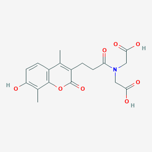 N-(carboxymethyl)-N-[3-(7-hydroxy-4,8-dimethyl-2-oxo-2H-chromen-3-yl)propanoyl]glycine