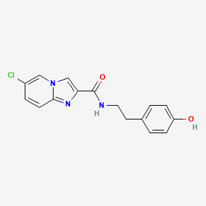 6-chloro-N-(4-hydroxyphenethyl)imidazo[1,2-a]pyridine-2-carboxamide