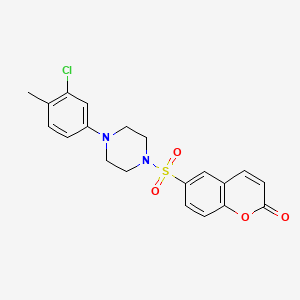 6-[4-(3-Chloro-4-methyl-phenyl)-piperazine-1-sulfonyl]-chromen-2-one