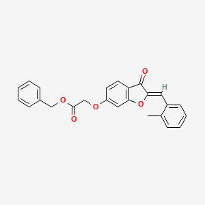 benzyl {[(2Z)-2-(2-methylbenzylidene)-3-oxo-2,3-dihydro-1-benzofuran-6-yl]oxy}acetate