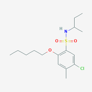 [(5-Chloro-4-methyl-2-pentyloxyphenyl)sulfonyl](methylpropyl)amine