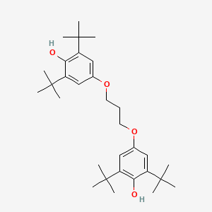 molecular formula C31H48O4 B1220125 2,6-Ditert-butyl-4-[3-(3,5-ditert-butyl-4-hydroxyphenoxy)propoxy]phenol CAS No. 144583-97-1