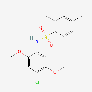 N-(4-chloro-2,5-dimethoxyphenyl)-2,4,6-trimethylbenzenesulfonamide