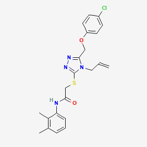 2-({5-[(4-chlorophenoxy)methyl]-4-(prop-2-en-1-yl)-4H-1,2,4-triazol-3-yl}sulfanyl)-N-(2,3-dimethylphenyl)acetamide