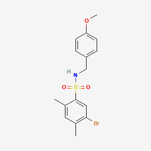 5-bromo-N-(4-methoxybenzyl)-2,4-dimethylbenzenesulfonamide