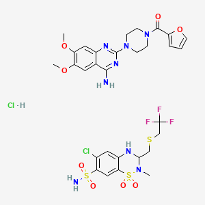 molecular formula C30H35Cl2F3N8O8S3 B1220133 Minizide CAS No. 84057-89-6