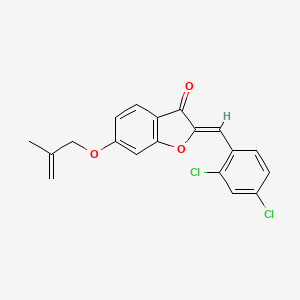 (2Z)-2-(2,4-dichlorobenzylidene)-6-[(2-methylprop-2-en-1-yl)oxy]-1-benzofuran-3(2H)-one