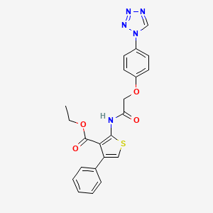 ethyl 4-phenyl-2-({[4-(1H-tetrazol-1-yl)phenoxy]acetyl}amino)thiophene-3-carboxylate