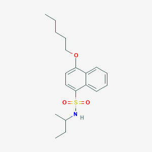 (Methylpropyl)[(4-pentyloxynaphthyl)sulfonyl]amine