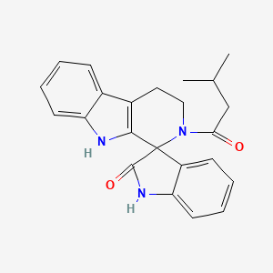 2-(3-methylbutanoyl)-2,3,4,9-tetrahydrospiro[beta-carboline-1,3'-indol]-2'(1'H)-one