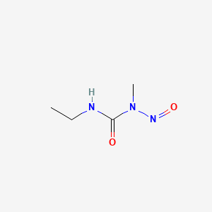 molecular formula C4H9N3O2 B1220143 1-Nitroso-1-methyl-3-ethylurea CAS No. 72479-13-1