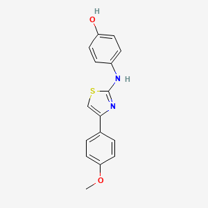 4-{[4-(4-Methoxyphenyl)-1,3-thiazol-2-yl]amino}phenol