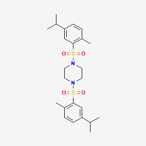 1,4-Bis[2-methyl-5-(propan-2-yl)benzenesulfonyl]piperazine