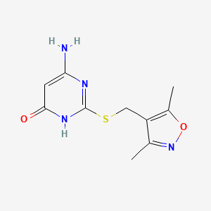 6-Amino-2-[(3,5-dimethylisoxazol-4-yl)methylthio]pyrimidin-4-ol