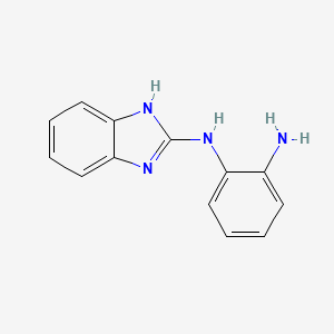 molecular formula C13H12N4 B1220152 N-(1H-Benzoimidazol-2-yl)-benzene-1,2-diamine CAS No. 719285-67-3