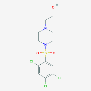 2,4,5-Trichloro-1-{[4-(2-hydroxyethyl)piperazinyl]sulfonyl}benzene