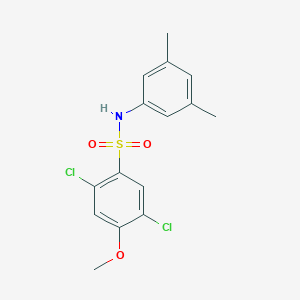 [(2,5-Dichloro-4-methoxyphenyl)sulfonyl](3,5-dimethylphenyl)amine