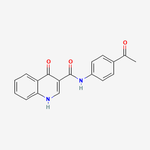 N-(4-acetylphenyl)-4-oxo-1,4-dihydroquinoline-3-carboxamide