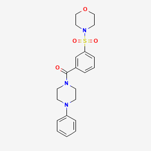 3-(Morpholin-4-ylsulfonyl)phenyl 4-phenylpiperazinyl ketone