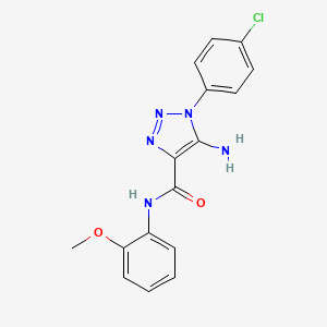 5-amino-1-(4-chlorophenyl)-N-(2-methoxyphenyl)-1H-1,2,3-triazole-4-carboxamide