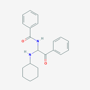 N-[1-(cyclohexylamino)-2-oxo-2-phenylethyl]benzamide