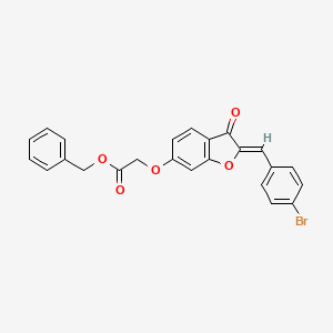 benzyl {[(2Z)-2-(4-bromobenzylidene)-3-oxo-2,3-dihydro-1-benzofuran-6-yl]oxy}acetate