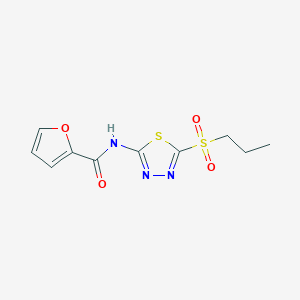 N-(5-(propylsulfonyl)-1,3,4-thiadiazol-2-yl)furan-2-carboxamide