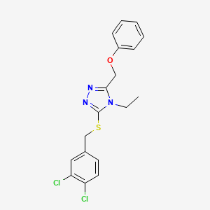 3-[(3,4-dichlorobenzyl)sulfanyl]-4-ethyl-5-(phenoxymethyl)-4H-1,2,4-triazole