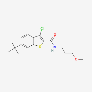 6-tert-butyl-3-chloro-N-(3-methoxypropyl)-1-benzothiophene-2-carboxamide