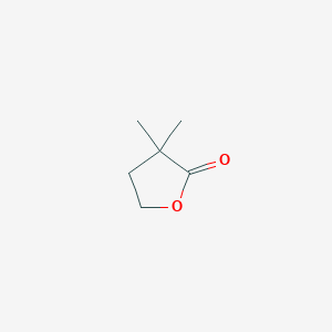 molecular formula C6H10O2 B1220169 α,α-二甲基-γ-丁内酯 CAS No. 3709-08-8