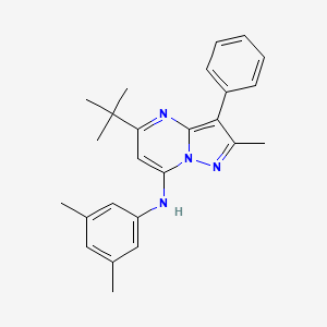 5-tert-butyl-N-(3,5-dimethylphenyl)-2-methyl-3-phenylpyrazolo[1,5-a]pyrimidin-7-amine