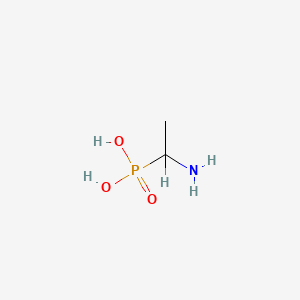 molecular formula C2H8NO3P B1220172 1-Aminoethylphosphonic acid CAS No. 6323-97-3