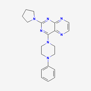 4-(4-Phenylpiperazinyl)-2-pyrrolidinylpteridine