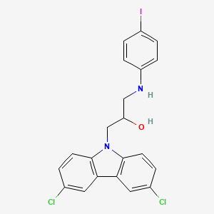 1-(3,6-Dichloro-carbazol-9-yl)-3-(4-iodo-phenylamino)-propan-2-ol