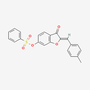 2-[(4-Methylphenyl)methylene]-3-oxobenzo[3,4-b]furan-6-yl benzenesulfonate