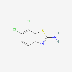 molecular formula C7H4Cl2N2S B1220176 6,7-二氯苯并[d]噻唑-2-胺 CAS No. 25150-27-0