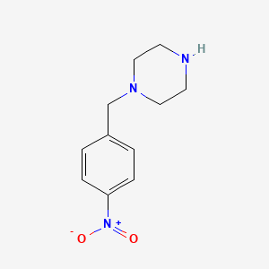 molecular formula C11H16ClN3O2 B1220178 1-(4-硝基苄基)哌嗪 CAS No. 58198-49-5