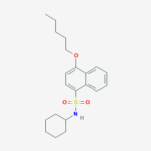 N-cyclohexyl-4-(pentyloxy)naphthalene-1-sulfonamide