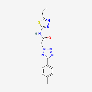 N-(5-ethyl-1,3,4-thiadiazol-2-yl)-2-[5-(4-methylphenyl)-2H-tetrazol-2-yl]acetamide