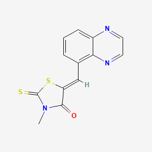 3-Methyl-5-(quinoxalin-5-ylmethylene)-2-thioxo-1,3-thiazolidin-4-one