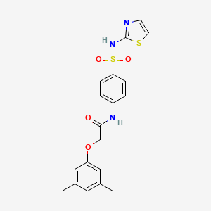 2-(3,5-dimethylphenoxy)-N-{4-[(1,3-thiazol-2-yl)sulfamoyl]phenyl}acetamide