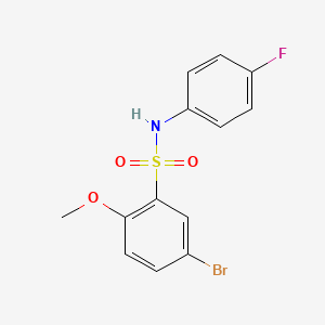 [(5-Bromo-2-methoxyphenyl)sulfonyl](4-fluorophenyl)amine