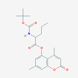 4,7-dimethyl-2-oxo-2H-chromen-5-yl N-(tert-butoxycarbonyl)norvalinate