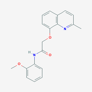 N-(2-methoxyphenyl)-2-[(2-methylquinolin-8-yl)oxy]acetamide